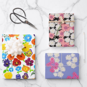 Blume Geschenkpapier Set