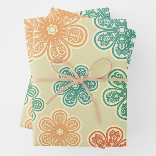 Blume Geschenkpapier Set (Beispiel)