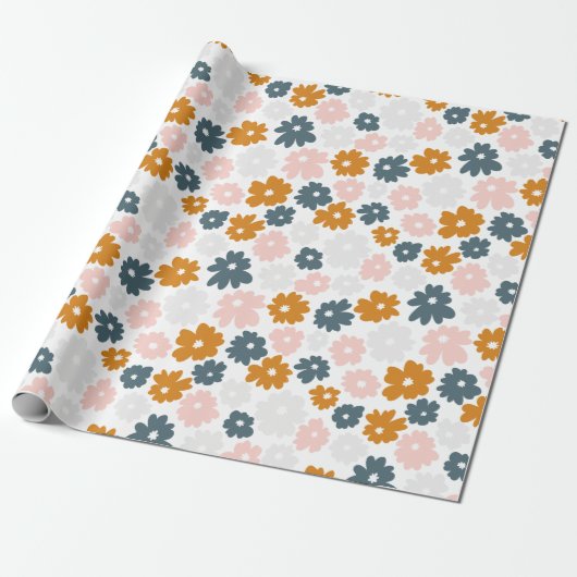 Blume-Geschenkverpackung, Geburtstagsverpackungspa Geschenkpapier (Ungerollt)