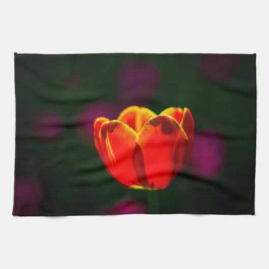 Blume Geschirrtuch (Horizontal)