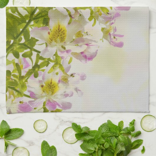 Blume Geschirrtuch (Gefaltet)