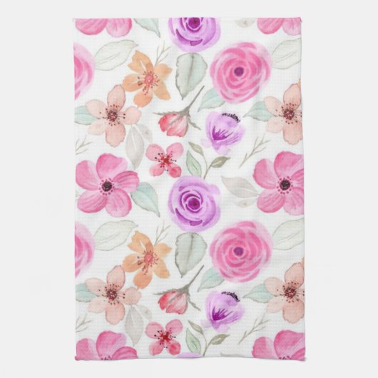 Blume Geschirrtuch (Vertikal)