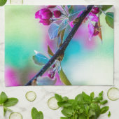 Blume Geschirrtuch (Gefaltet)