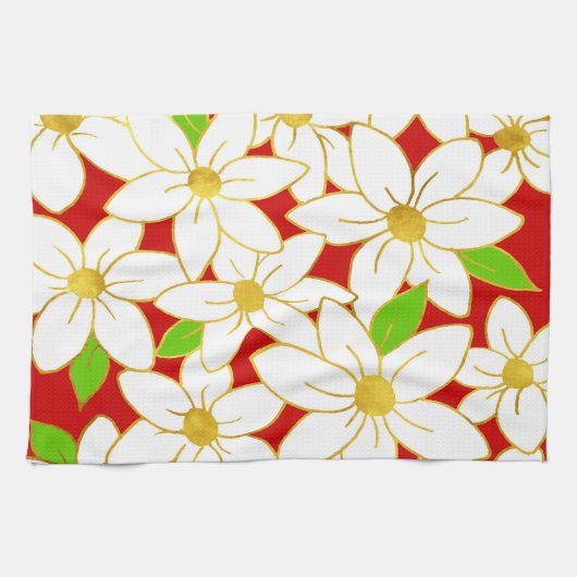 Blume Geschirrtuch (Horizontal)