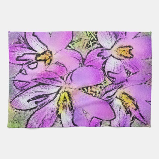 BLUME GESCHIRRTUCH (Horizontal)