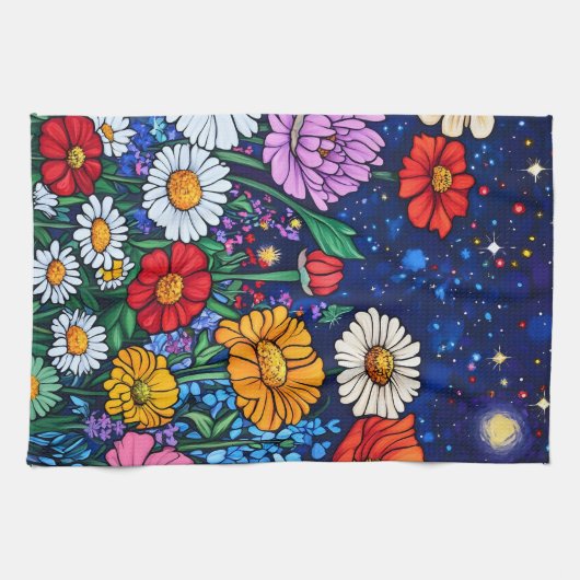 Blume Geschirrtuch (Horizontal)
