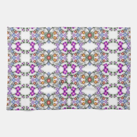 Blume Geschirrtuch (Horizontal)