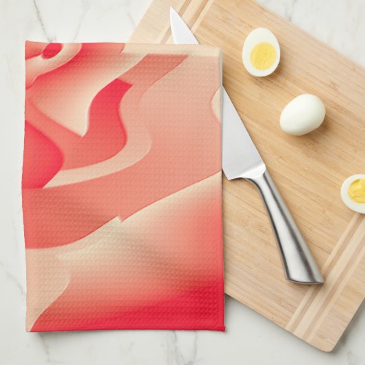 Blume Geschirrtuch (Viertel Falte)