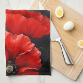 Blume Geschirrtuch (Viertel Falte)