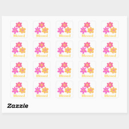 Blume Gesegnete Pinks Gelb_Fun Stickers