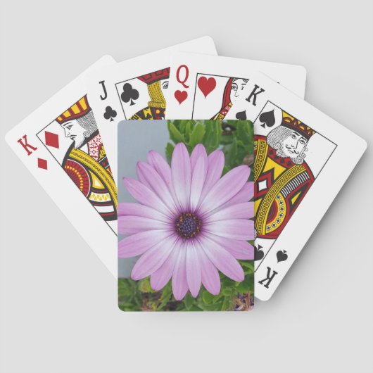 Blume-gesicherte Spielkarten (Rückseite)