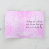 Blume Gestalten Benutzerdefinierte Foto Rosa Farbk Karte (Innenseite)