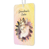 Blume Gestalten benutzerdefiniertes Foto Farbige H Autolufterfrischer (Links)