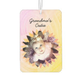 Blume Gestalten benutzerdefiniertes Foto Farbige H Autolufterfrischer (Rückseite)