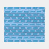 Blume gestrichen fleecedecke (Vorderseite (Horizontal))