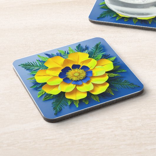 Blume Getränkeuntersetzer (Linke Seite)