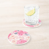 Blume Getränkeuntersetzer (Seite)