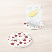 Blume Getränkeuntersetzer (Seite)