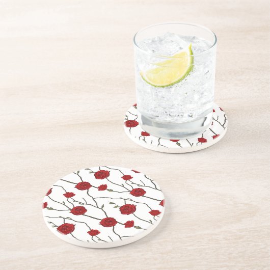 Blume Getränkeuntersetzer (Seite)