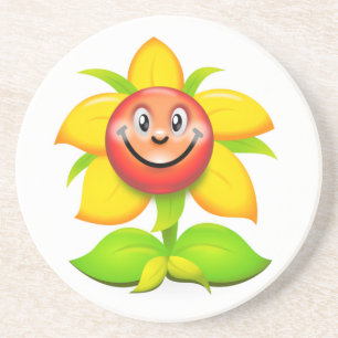 Blume Getränkeuntersetzer