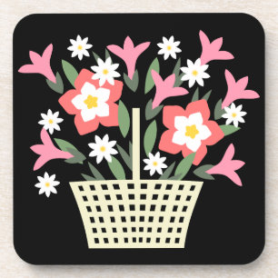 Blume Getränkeuntersetzer