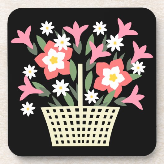 Blume Getränkeuntersetzer (Vorderseite)