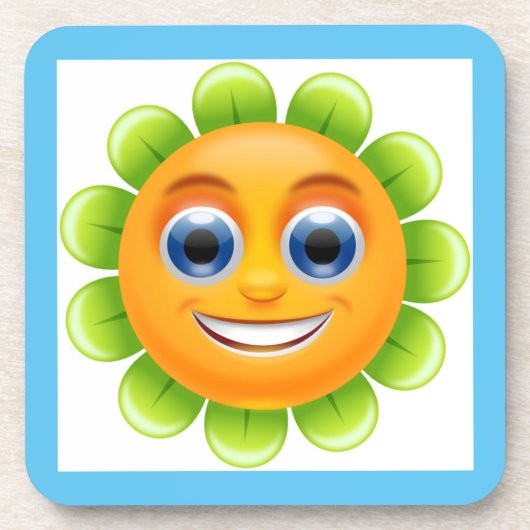Blume Getränkeuntersetzer (Vorderseite)