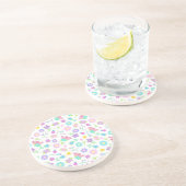 Blume Getränkeuntersetzer (Seite)