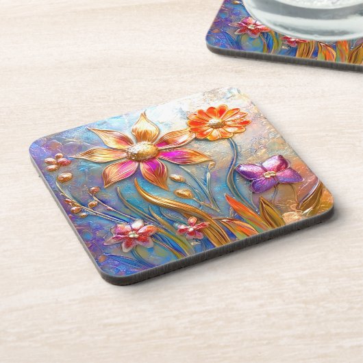 Blume Getränkeuntersetzer (Linke Seite)