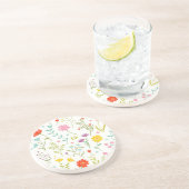 Blume Getränkeuntersetzer (Seite)