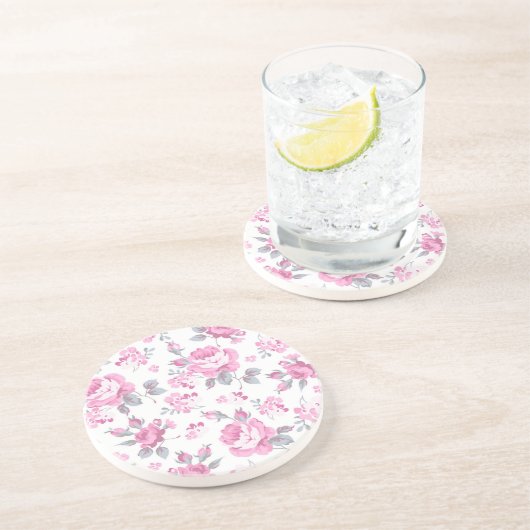 Blume Getränkeuntersetzer (Seite)