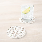 Blume Getränkeuntersetzer (Seite)