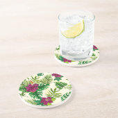 Blume Getränkeuntersetzer (Seite)