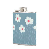 Blume gewinnen Springtime Blue Gloomy Spaß Flachmann (Links)