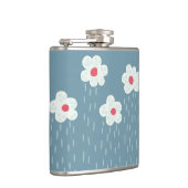 Blume gewinnen Springtime Blue Gloomy Spaß Flachmann (Rechts)