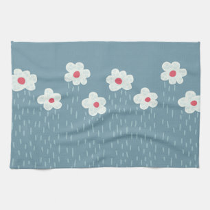 Blume gewinnen Springtime Blue Gloomy Spaß Geschirrtuch