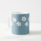 Blume gewinnen Springtime Blue Gloomy Spaß Kaffeetasse (Vorderseite Links)