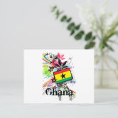 Blume Ghana Postkarte (Stehend Vorderseite)