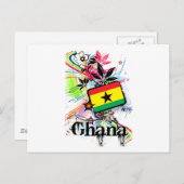 Blume Ghana Postkarte (Vorne/Hinten)