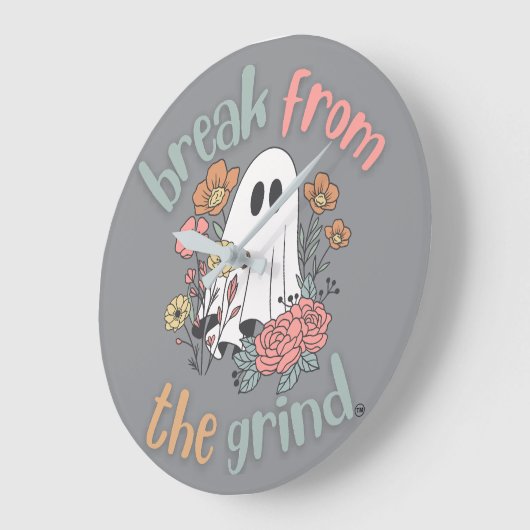 Blume Ghost BFTG-Uhr Große Wanduhr (Winkel)