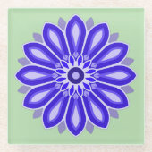 BLUME GIFT FÜR MAMA SCHWESTER-FREUNDLEHRER GLASUNTERSETZER (Vorderseite)