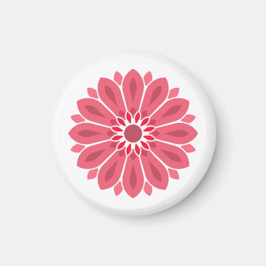 BLUME GIFT GIRLFRIEND EHEFRAU Freundin Magnet (Vorne)