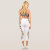 Blume Giraffe Capri Leggings (Rückseite)