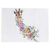 Blume Giraffe-Geschenktasche Große Geschenktüte (Rückseite)