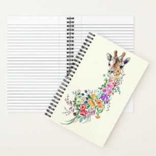 Blume Giraffe-Notebook Notizblock