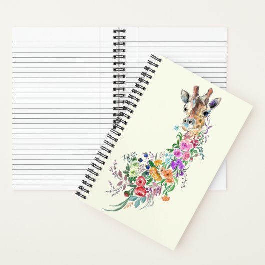 Blume Giraffe-Notebook Notizblock (Innen)
