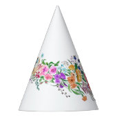 Blume Giraffe Paper Party Hat Partyhütchen (Vorderseite)
