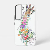 Blume Giraffe Samsung Galaxy oder iPhone Fälle Hülle (Rückseite)