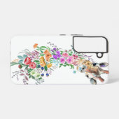 Blume Giraffe Samsung Galaxy oder iPhone Fälle Hülle (Rückseite (Horizontal))