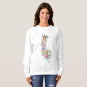 Blume Giraffe Sweatshirt (Vorne ganz)